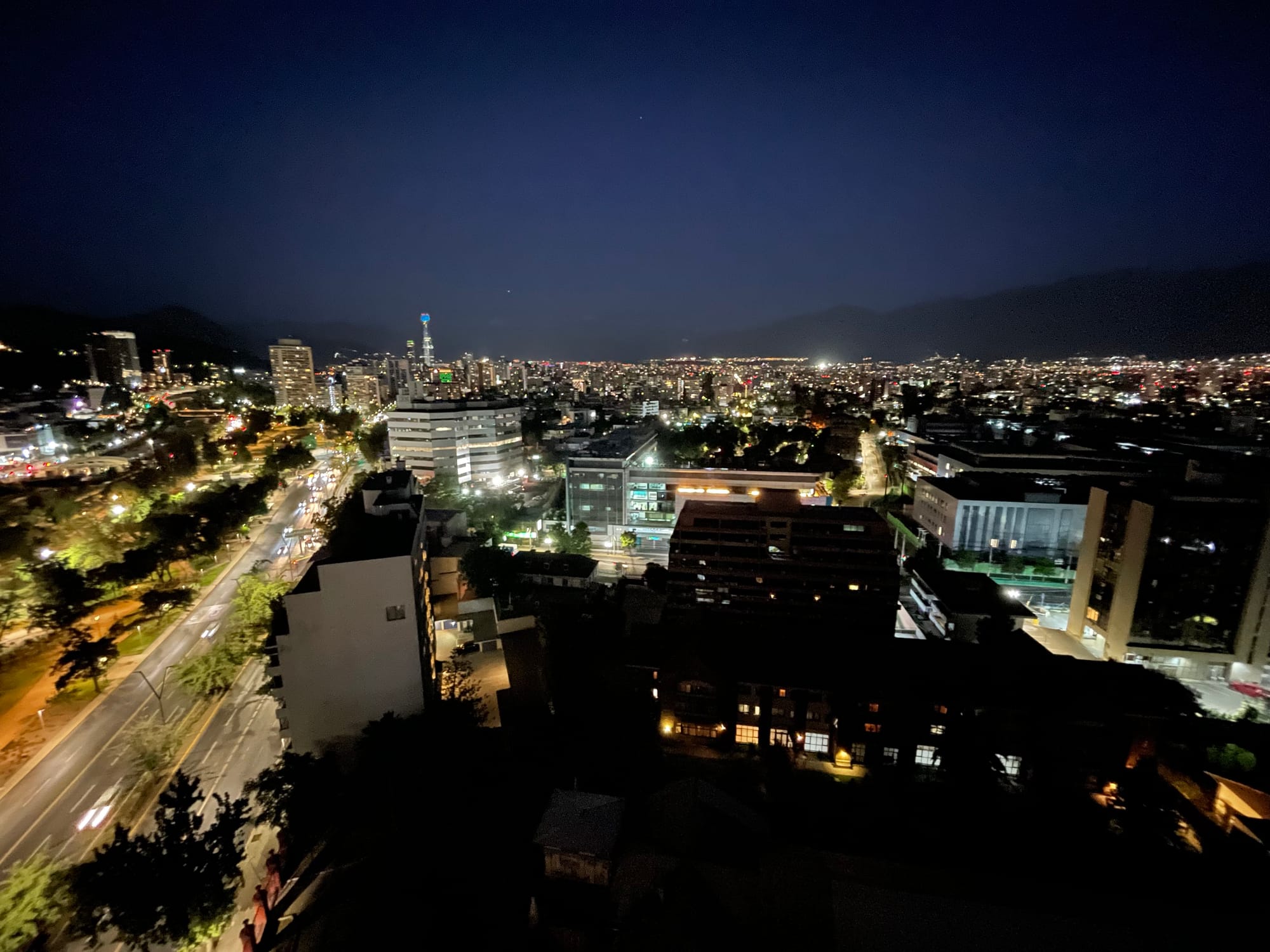 Santiago bei Nacht